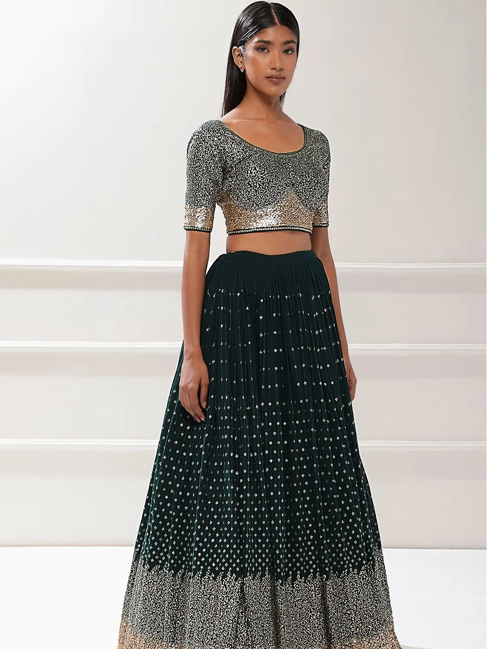 Thread Work Lehenga