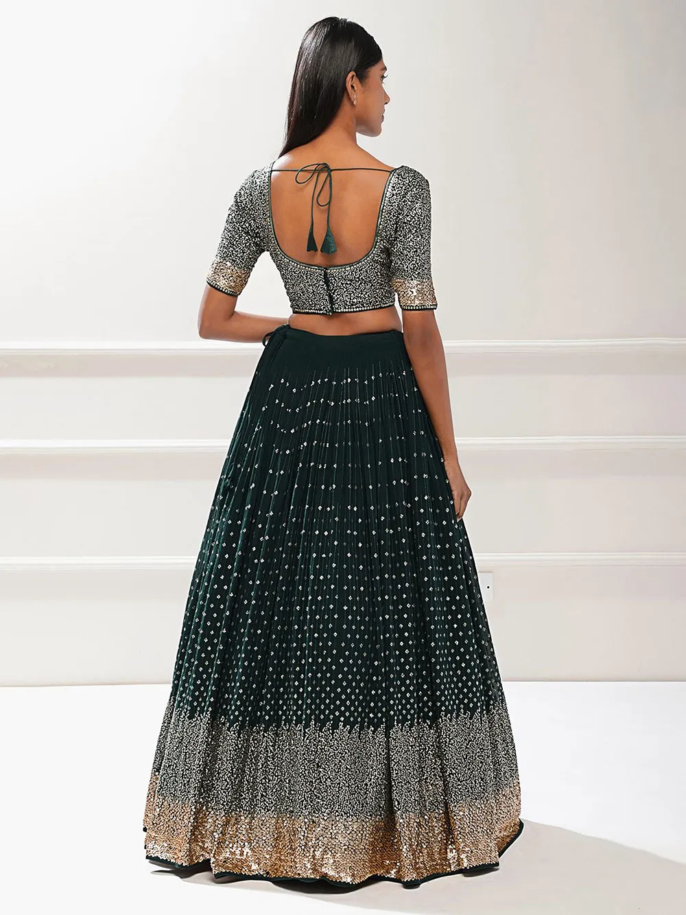 Sequins Embroidery Lehenga