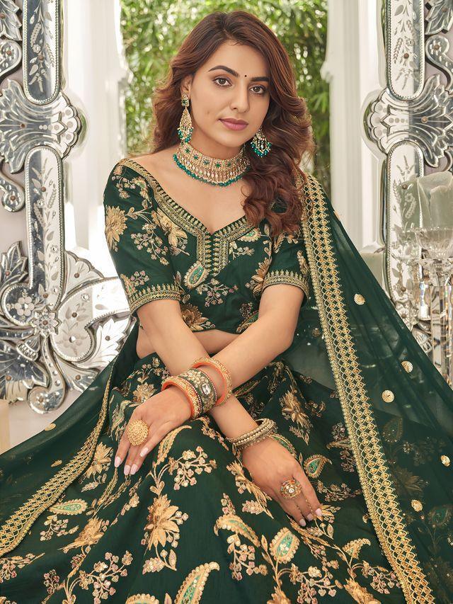 Cultural Green Lehengas
